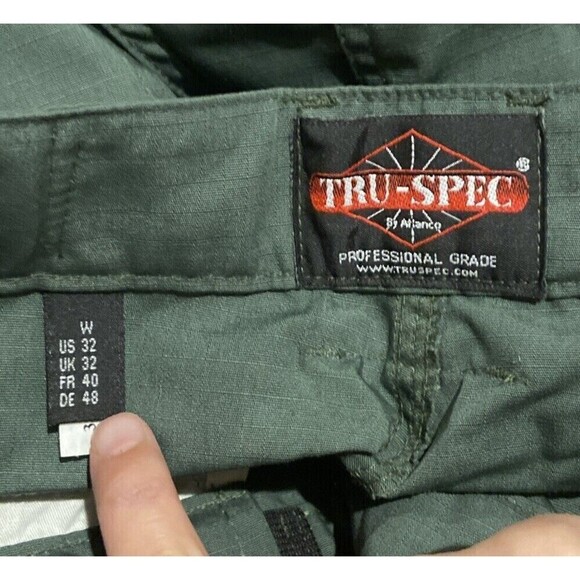Tru-Spec 24-7 Series Men's Outdoor Ascent Active Shorts GREEN Size 32 - Picture 5 of 9